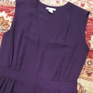 H&M solid purple long dress